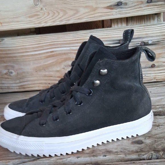 Converse Charcoal High-Top Sneakers - Picture 7 of 14